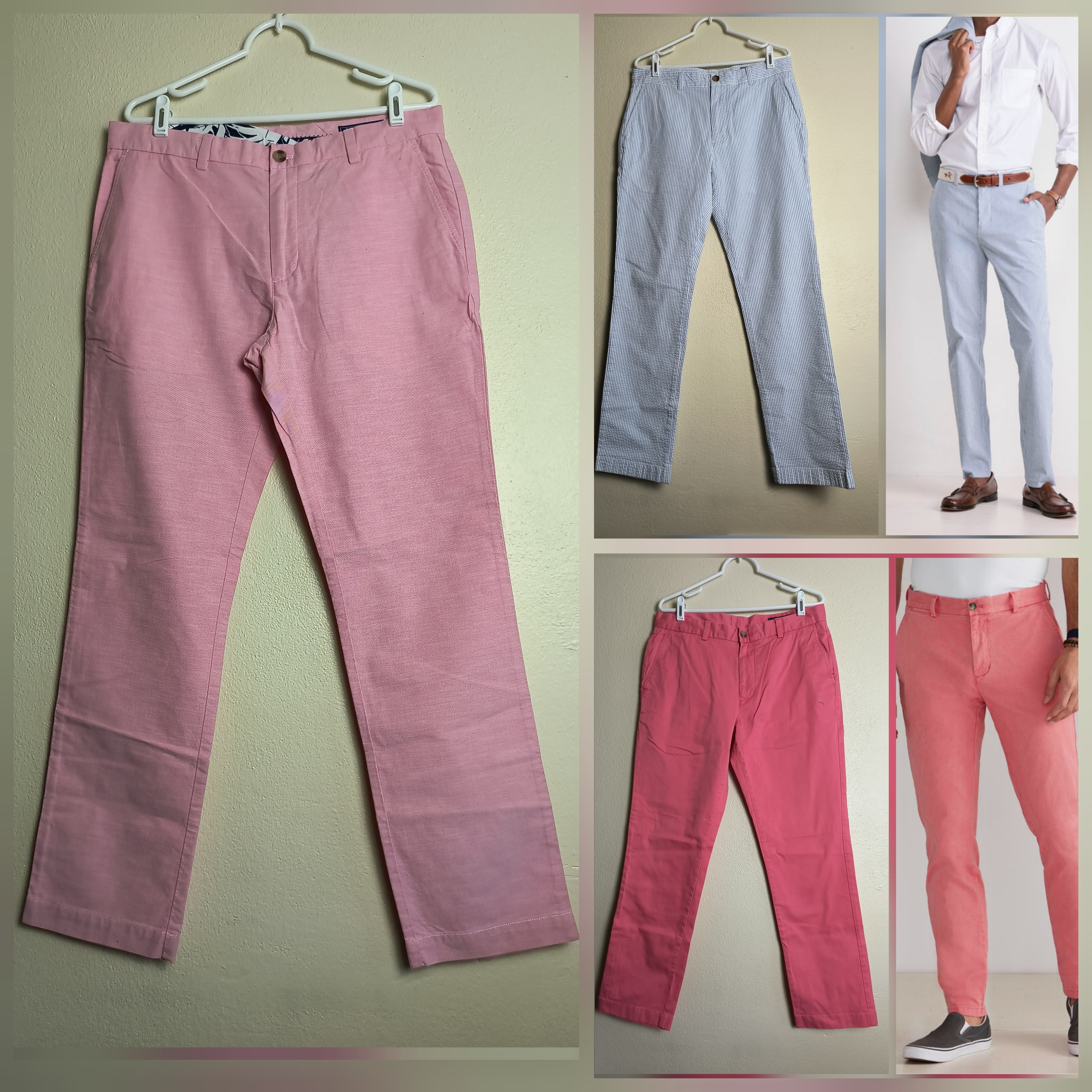 Vineyard Vines Breaker Pant Lot Of 3 Summer Preppy Stylish Men's 33x32